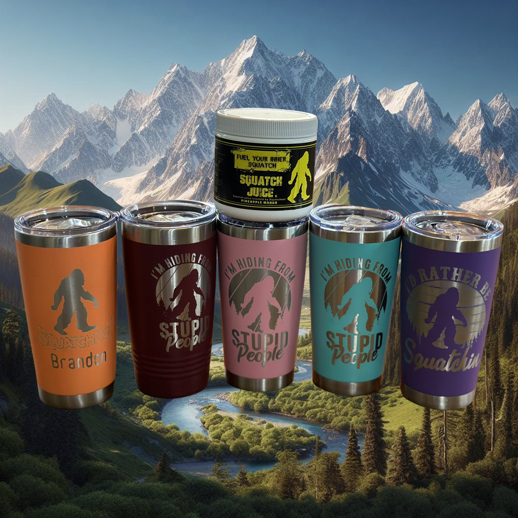 20oz Sasquatch Tumblers by Squatchnut