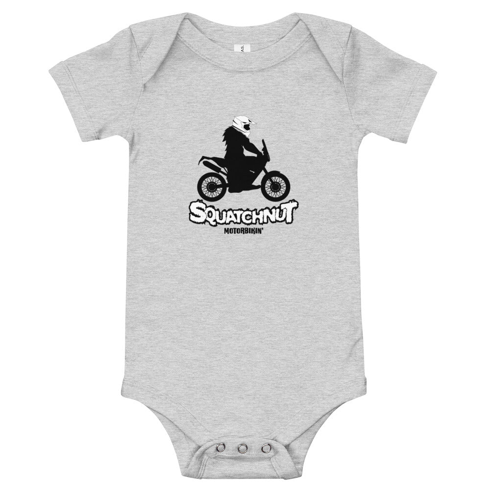 Baby  Biker Squatchnut short sleeve one piece