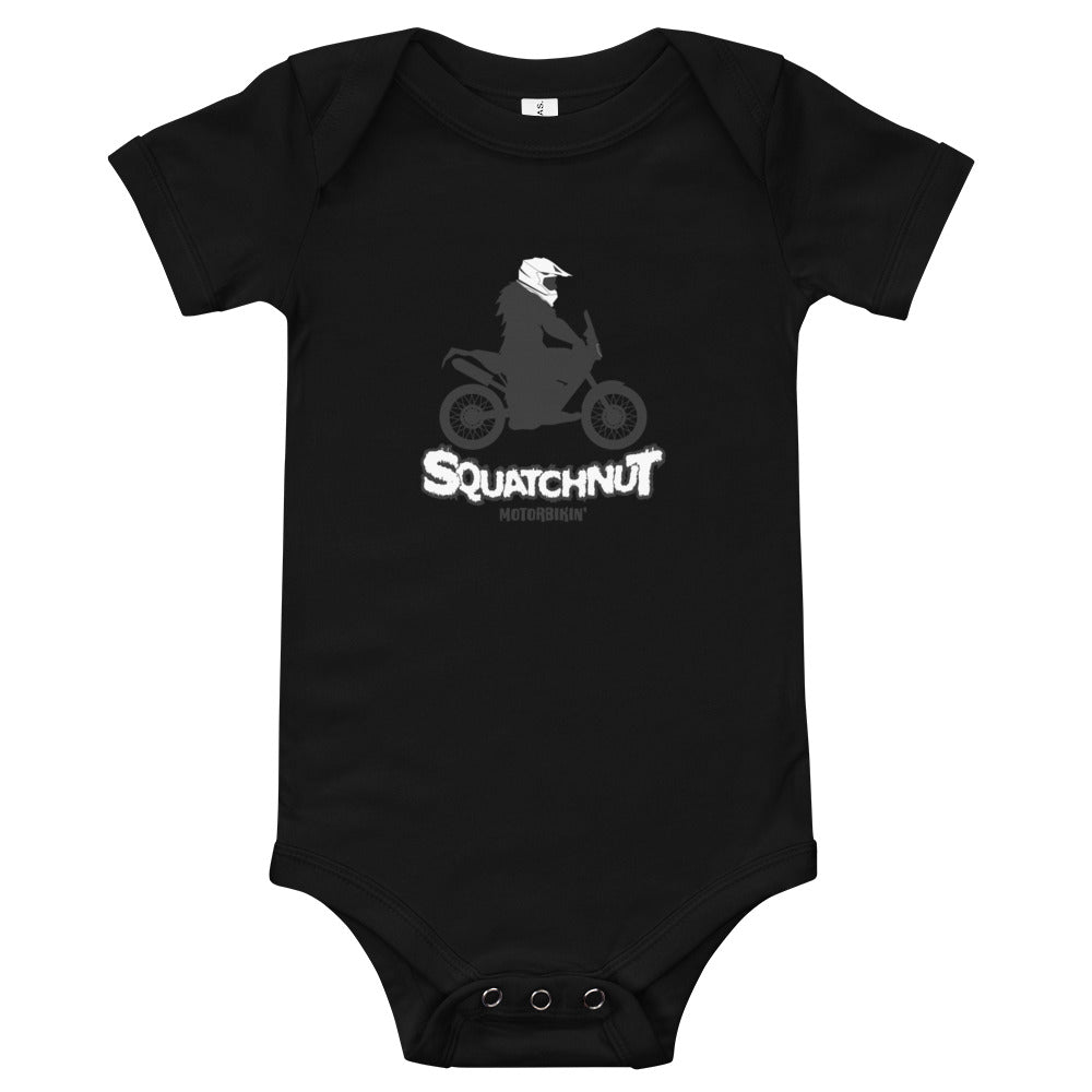 Baby  Biker Squatchnut short sleeve one piece