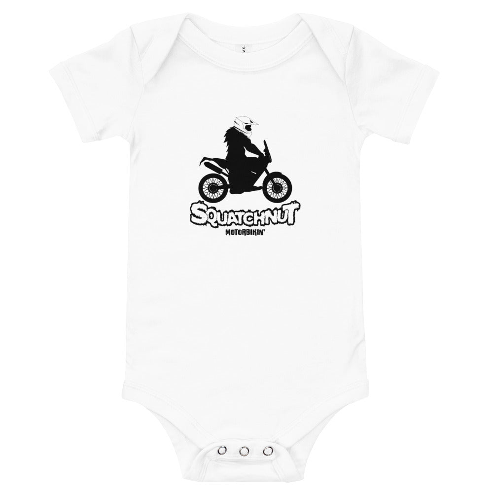 Baby  Biker Squatchnut short sleeve one piece