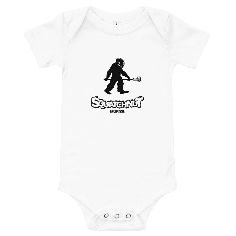 Baby Lacrosse Squatchnut short sleeve one piece