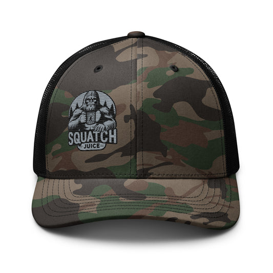 Squatch Juice Camouflage trucker hat