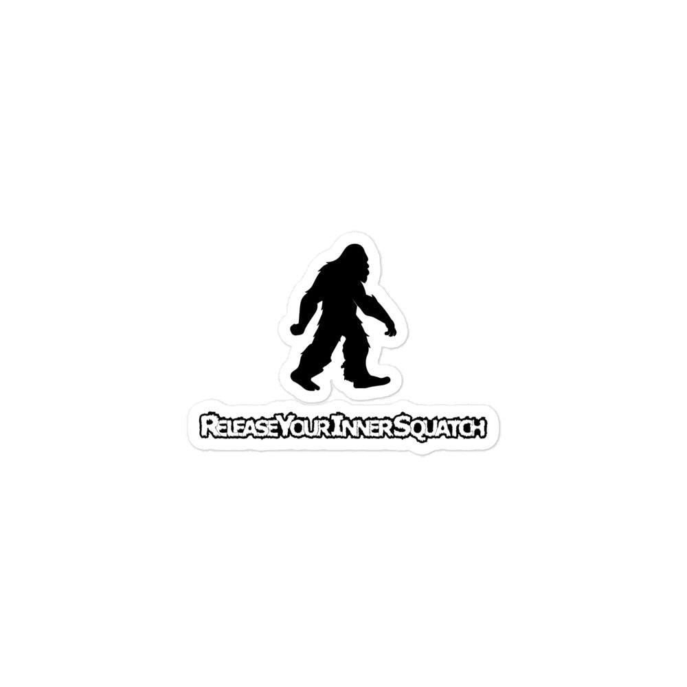 Release Your Inner Squatch Bubble-free stickers