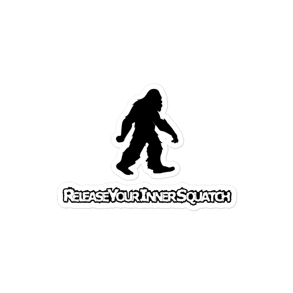 Release Your Inner Squatch Bubble-free stickers