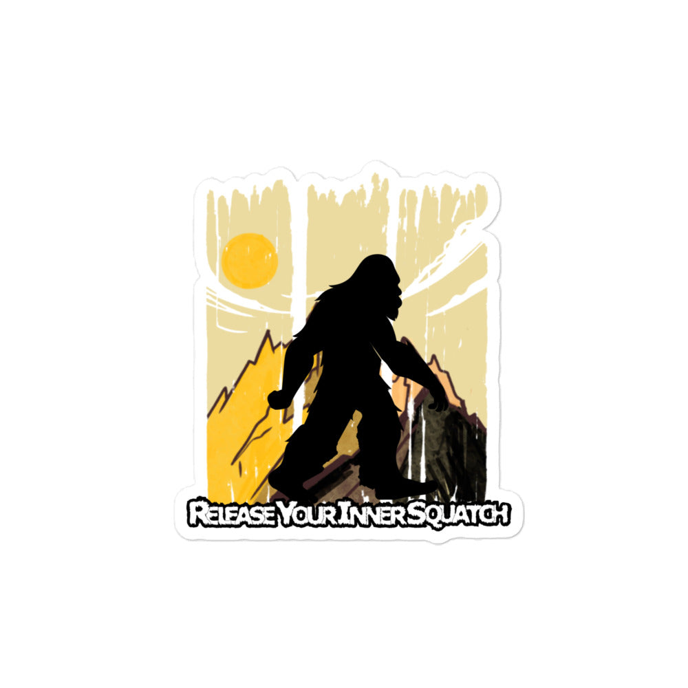 Release Your Inner Squatch MT Bubble-free stickers