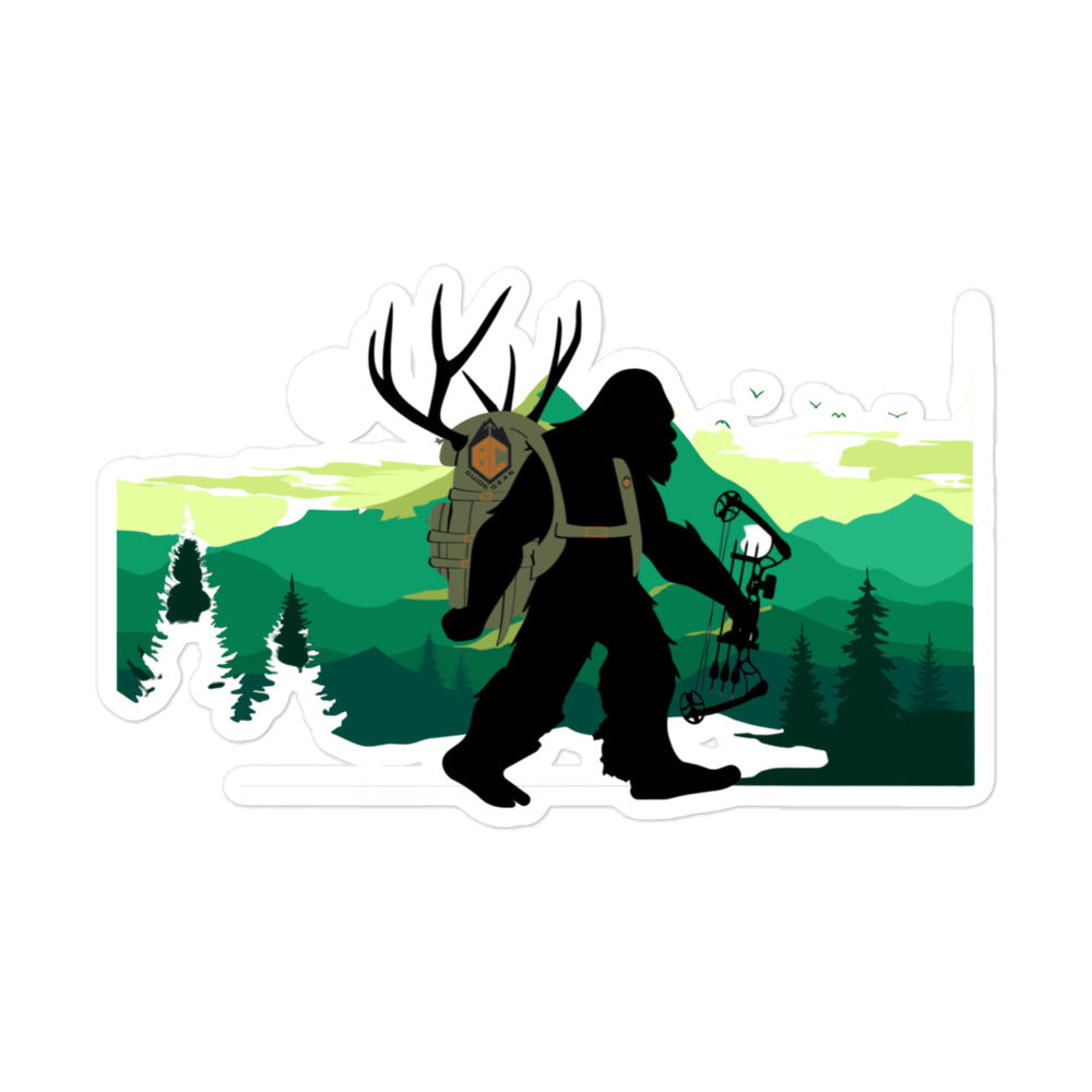 Green Mountain Squatchnut Bubble-free stickers