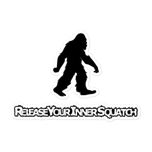 Release Your Inner Squatch Bubble-free stickers