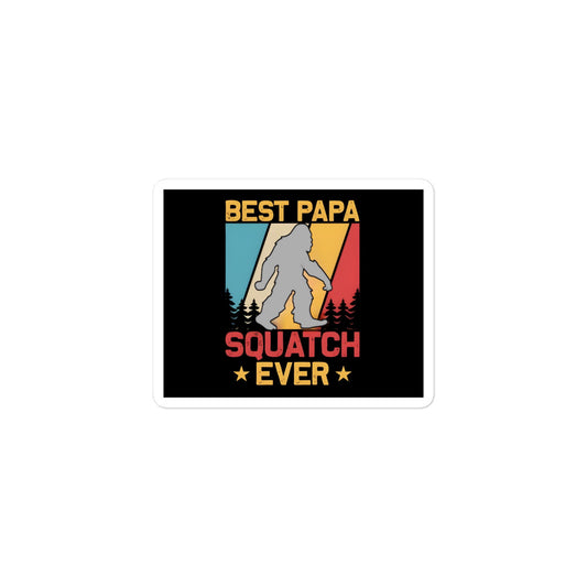 Best Papa Bigfoot Sticker