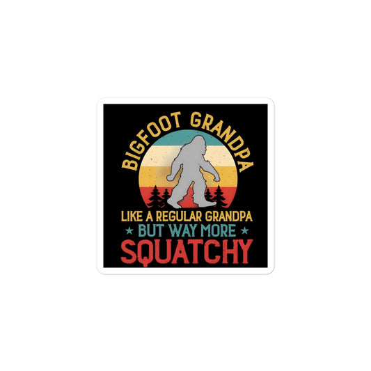 Best Grandpa Bigfoot Sticker