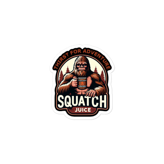 Squatch juice Bubble-free stickers