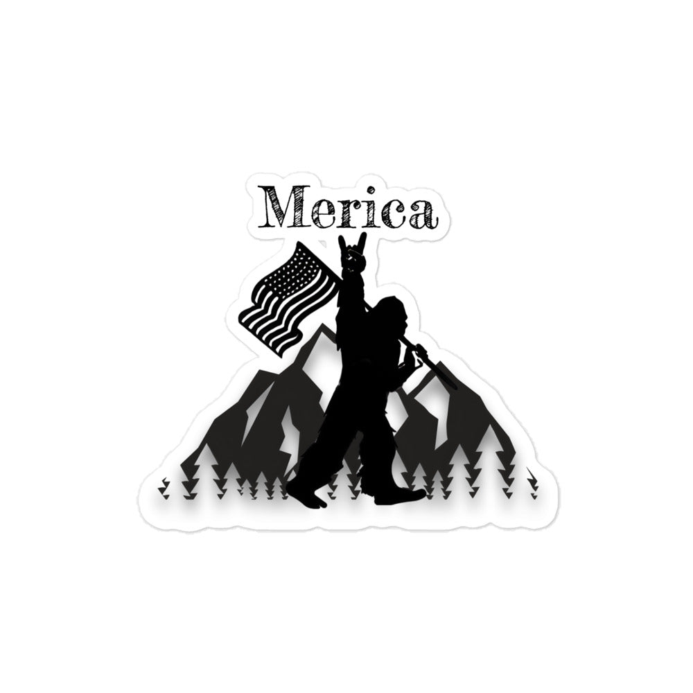 Merica Squatch Bubble-free stickers