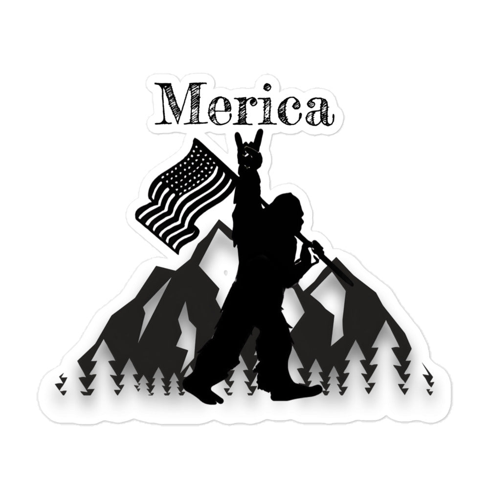 Merica Squatch Bubble-free stickers