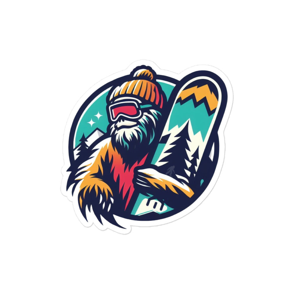 Styling Ski Squatch Bubble-free stickers