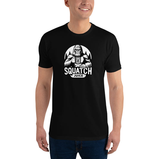 Black N White squatch Juice Short Sleeve T-shirt