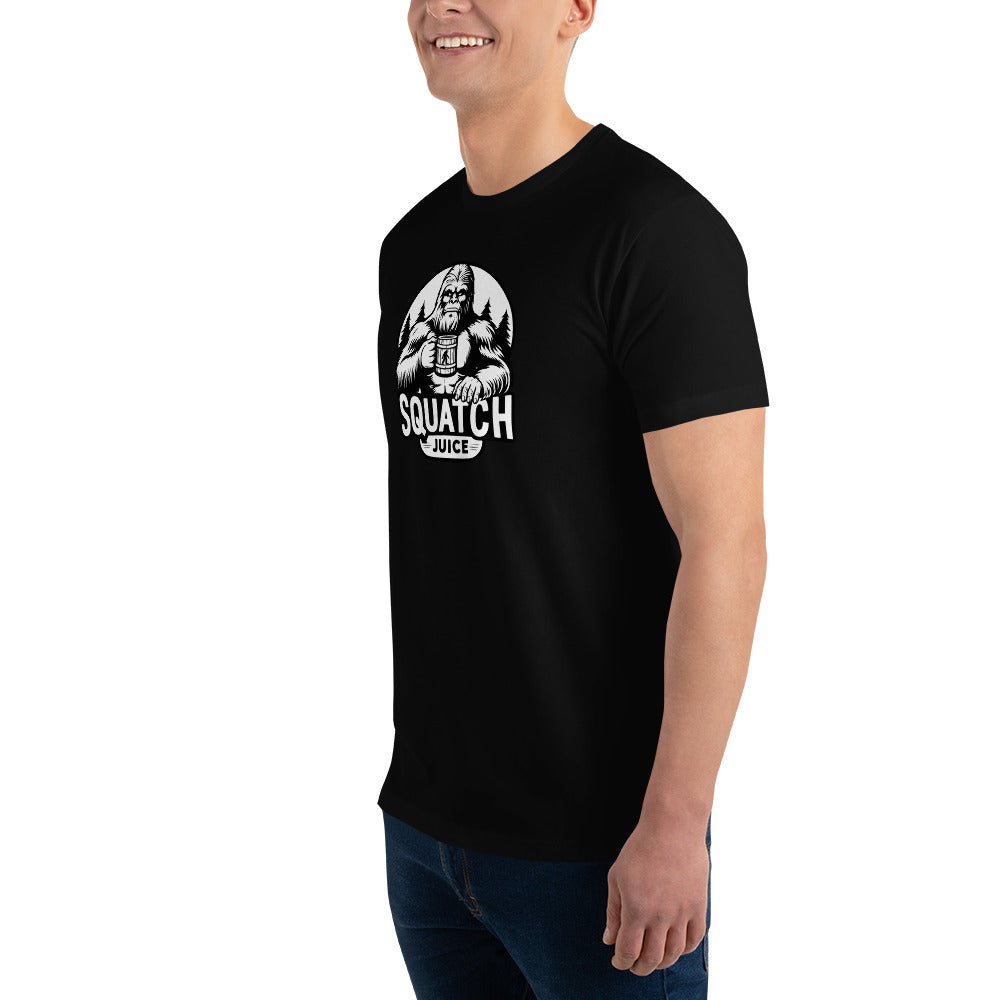 Black N White squatch Juice Short Sleeve T-shirt