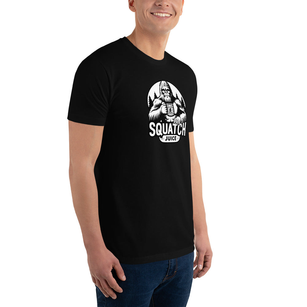 Black N White squatch Juice Short Sleeve T-shirt