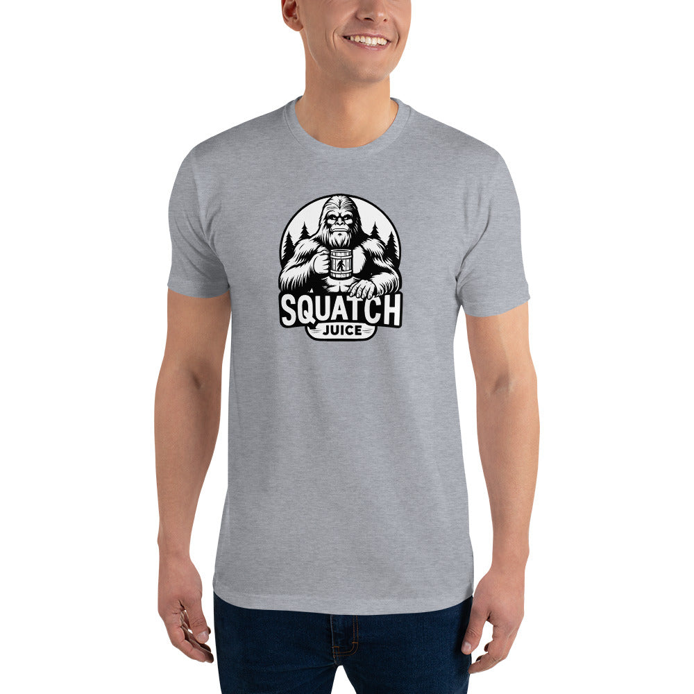 Black N White squatch Juice Short Sleeve T-shirt