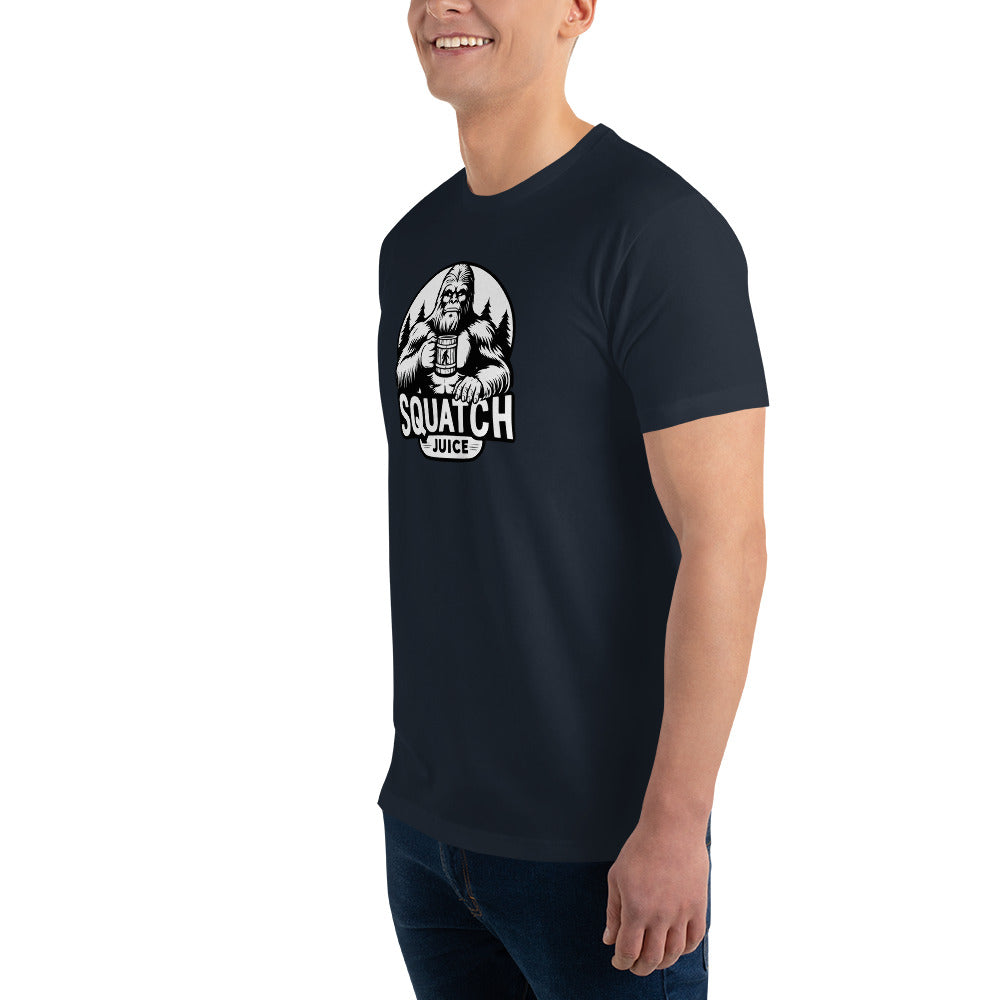 Black N White squatch Juice Short Sleeve T-shirt