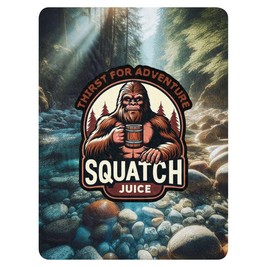 Squatch juice Sherpa blanket