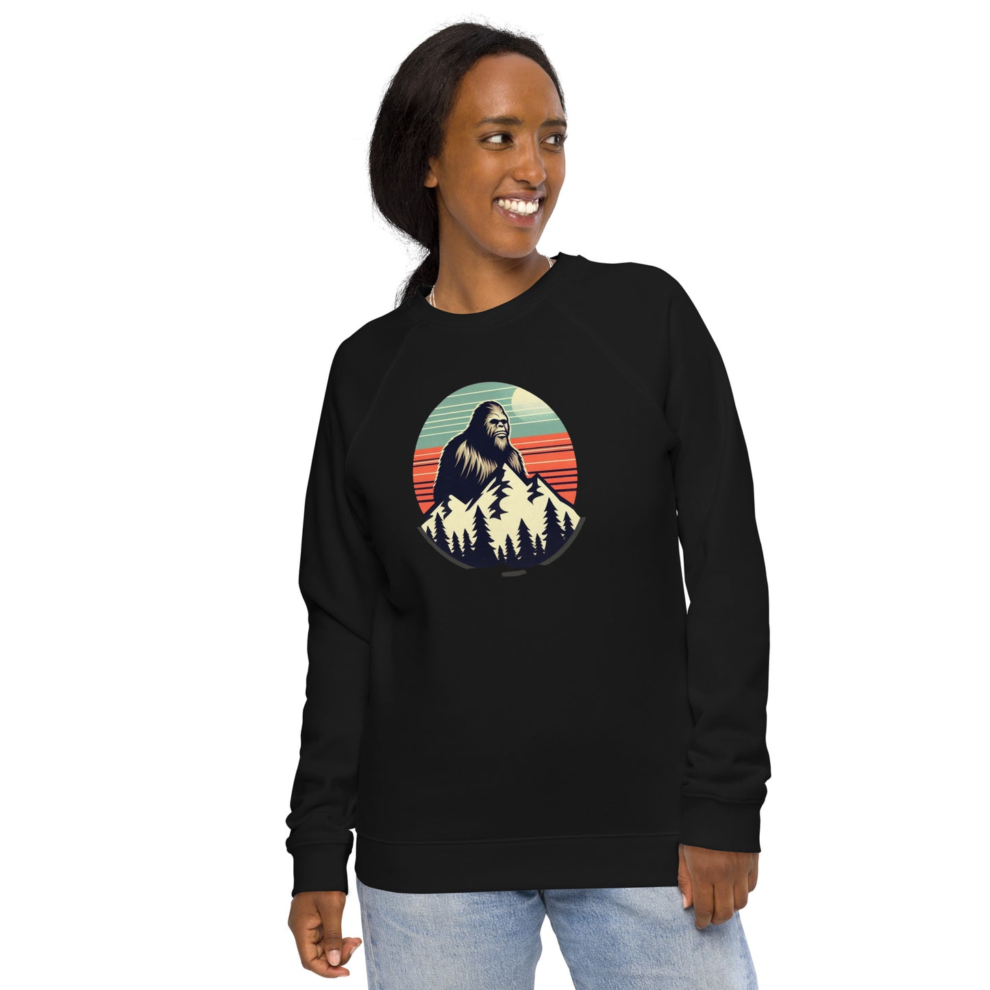 Look Out Unisex organic raglan sweatshirt