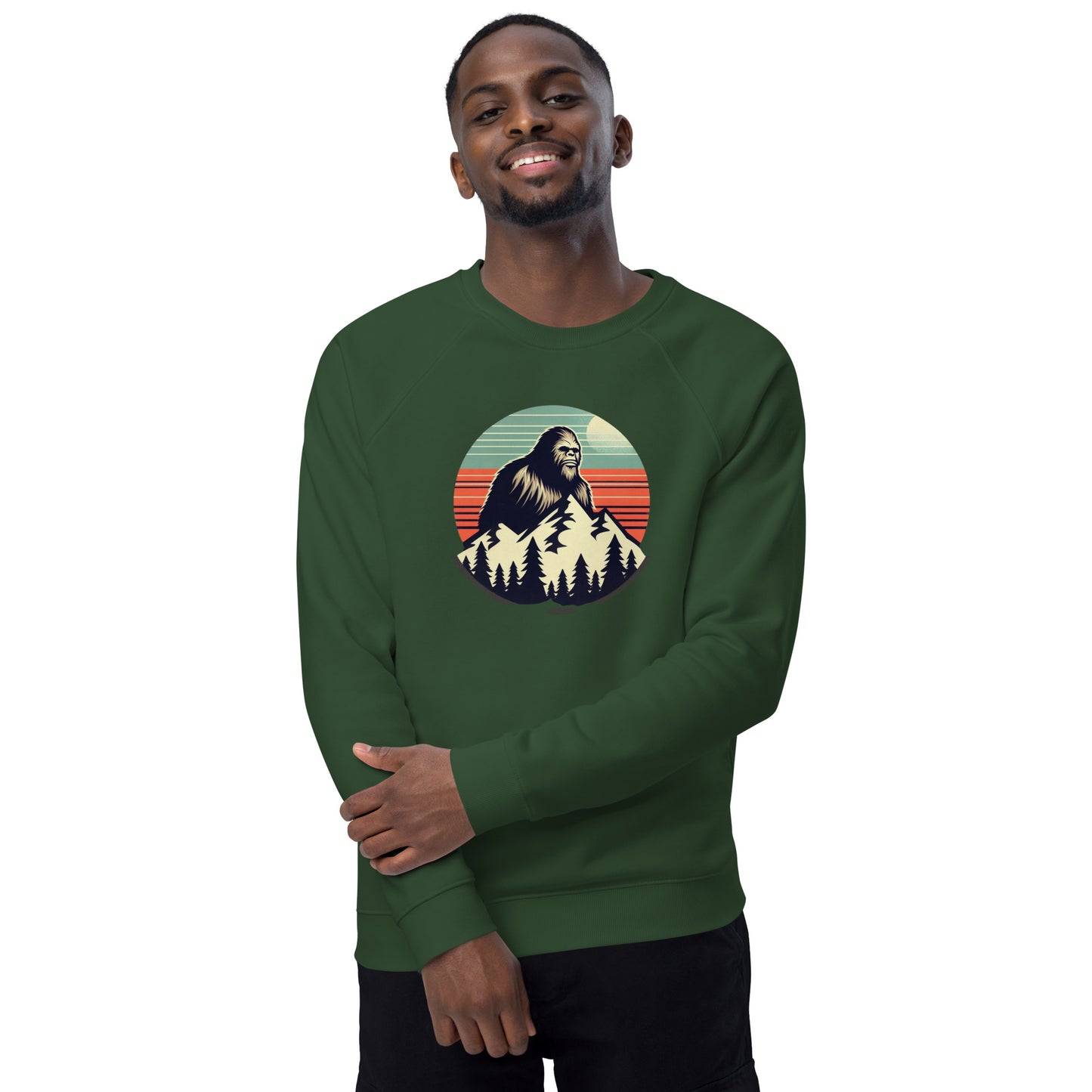 Look Out Unisex organic raglan sweatshirt