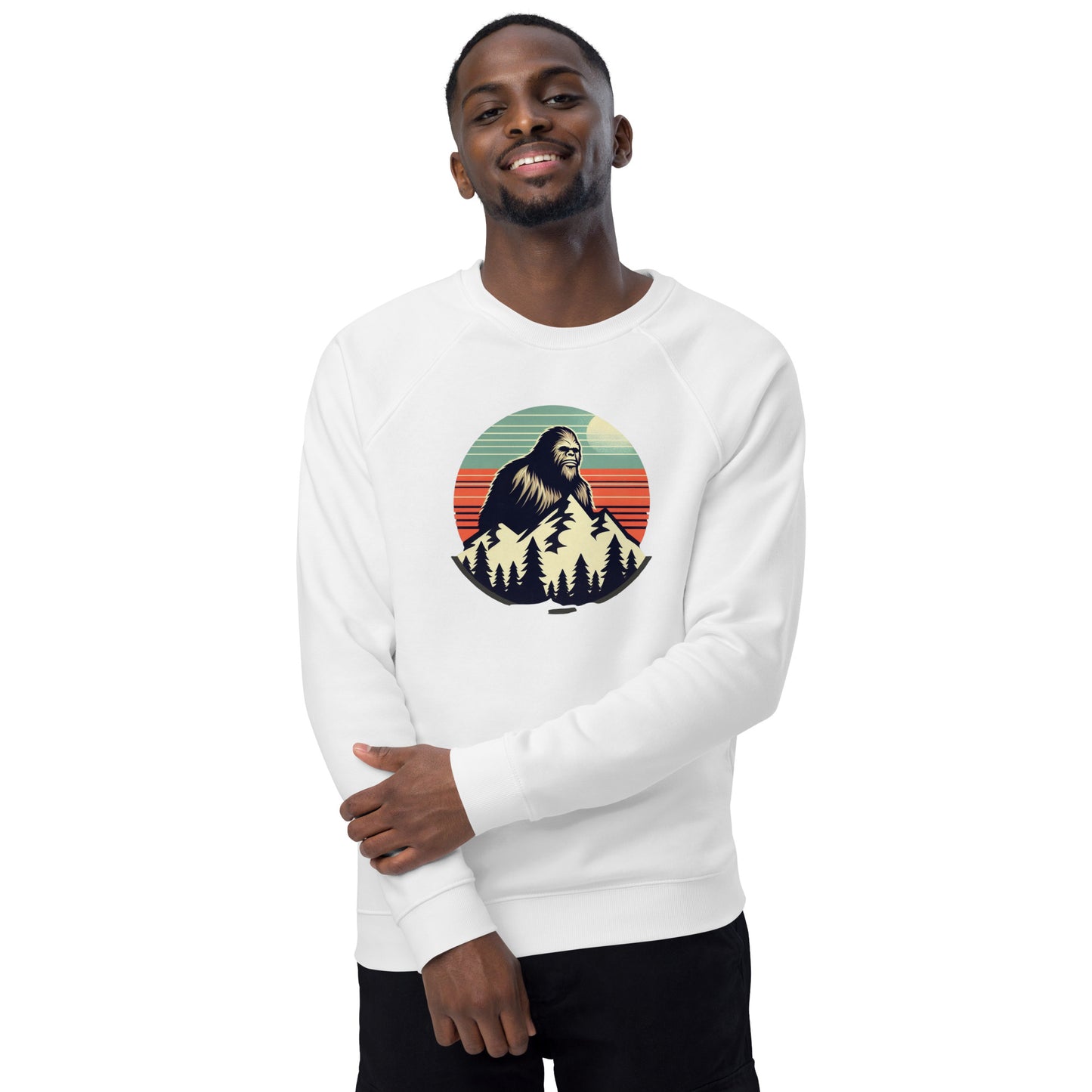 Look Out Unisex organic raglan sweatshirt