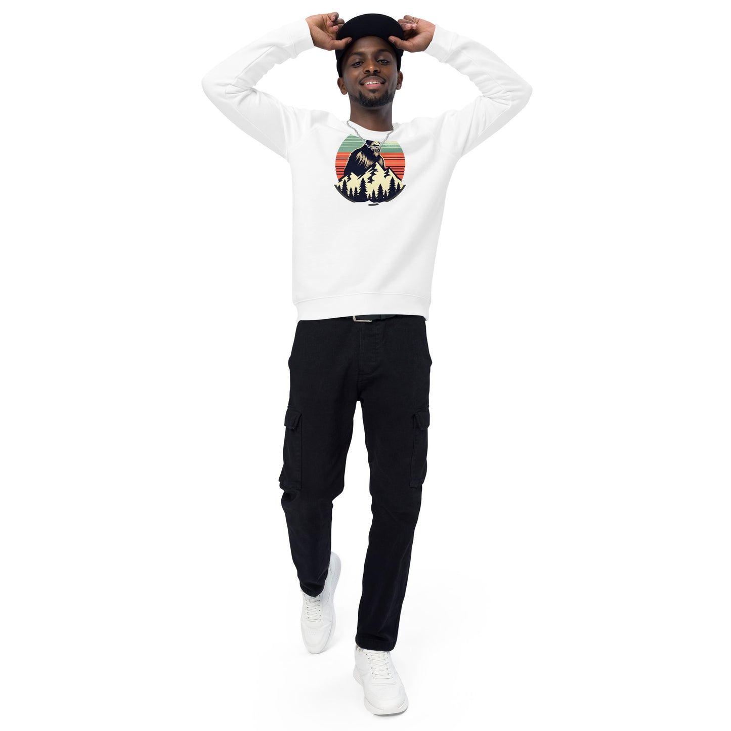 Look Out Unisex organic raglan sweatshirt