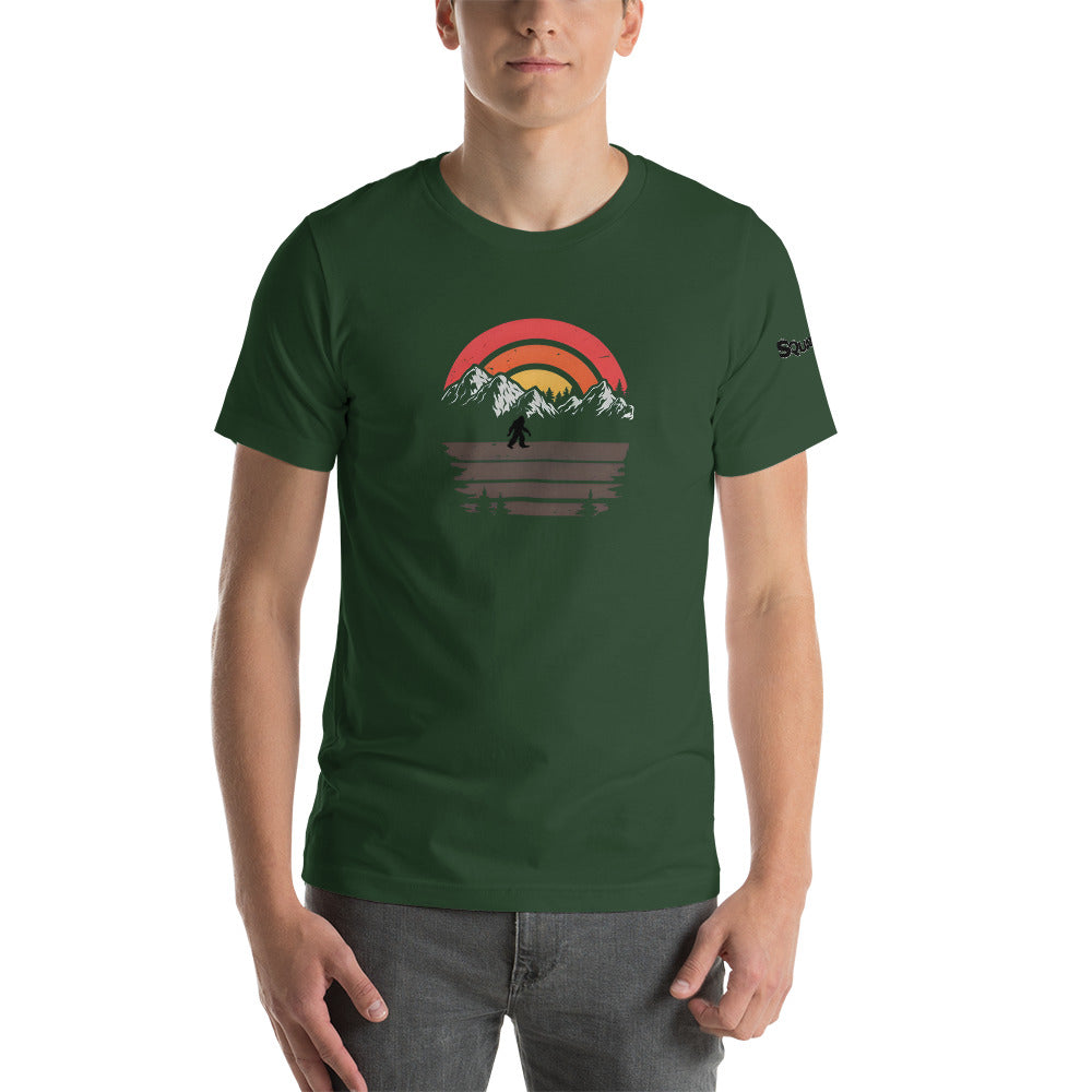 Sunset Squatchnut Unisex t-shirt