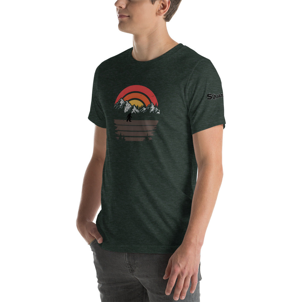 Sunset Squatchnut Unisex t-shirt