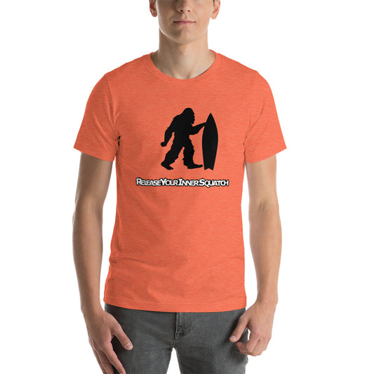 Squatch surfer Unisex t-shirt