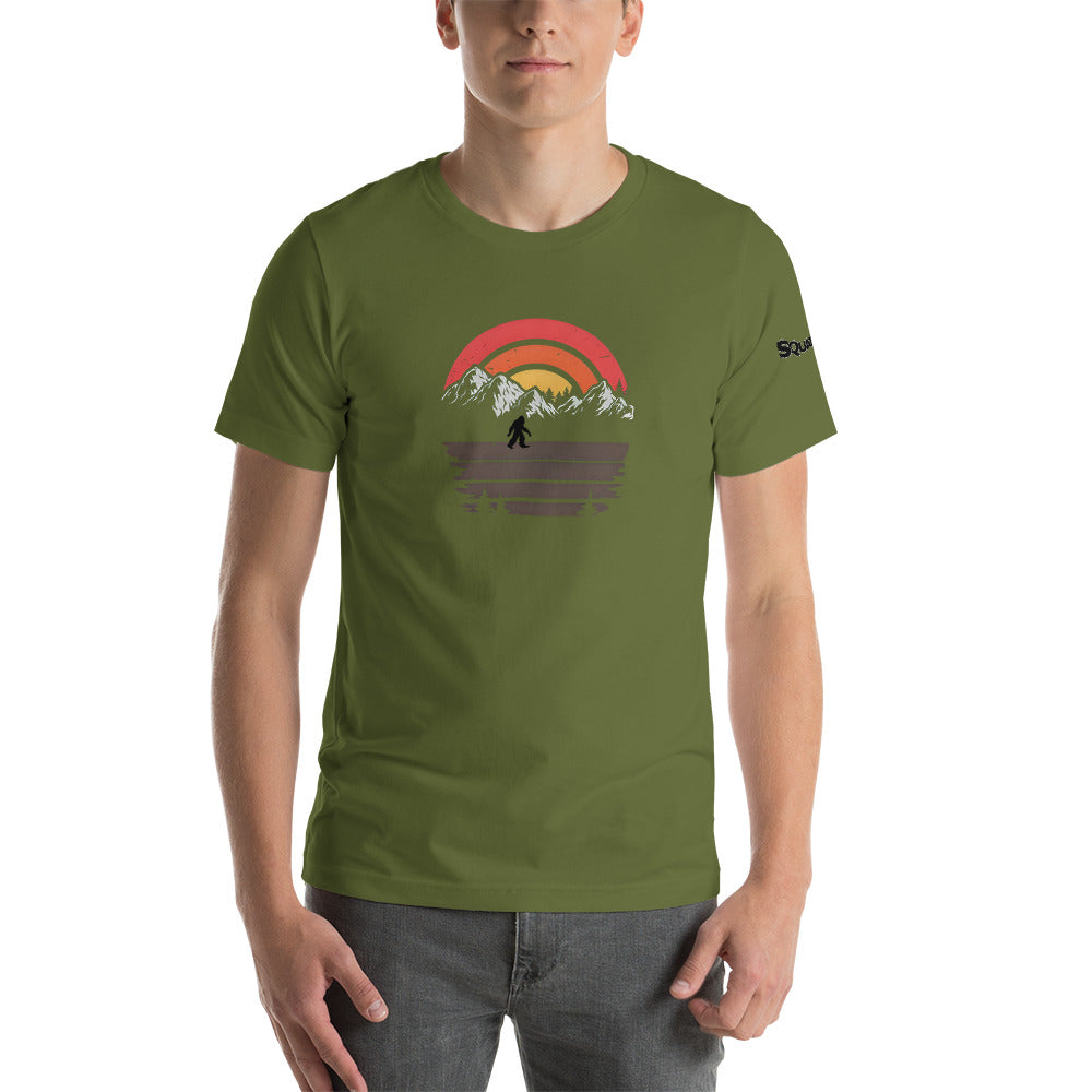 Sunset Squatchnut Unisex t-shirt