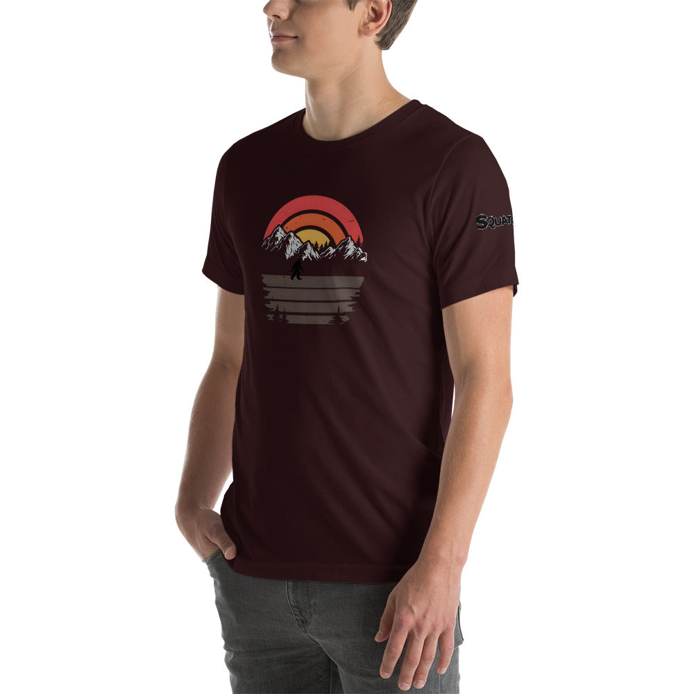 Sunset Squatchnut Unisex t-shirt