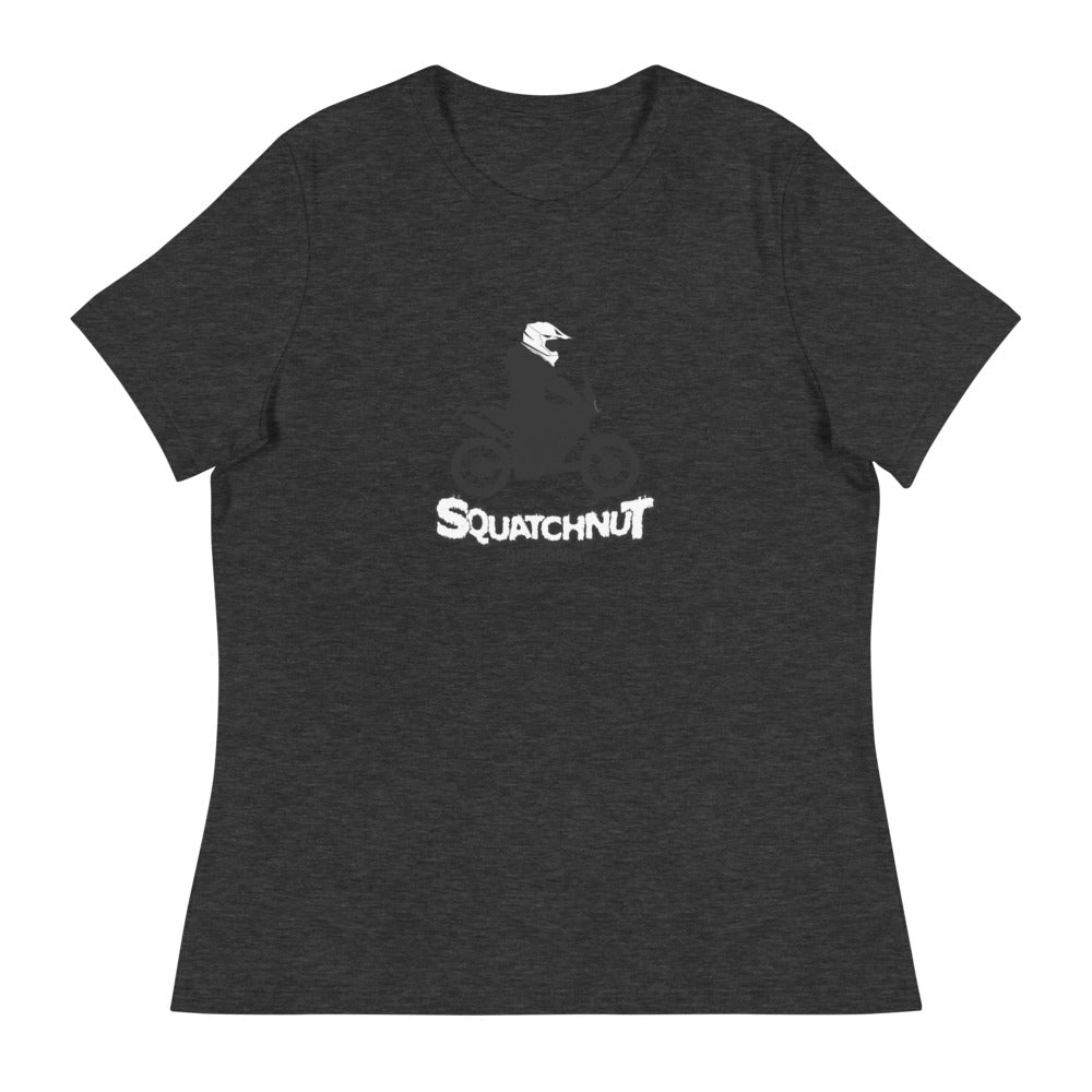 Biking Squatchnut Women's Relaxed T-Shirt