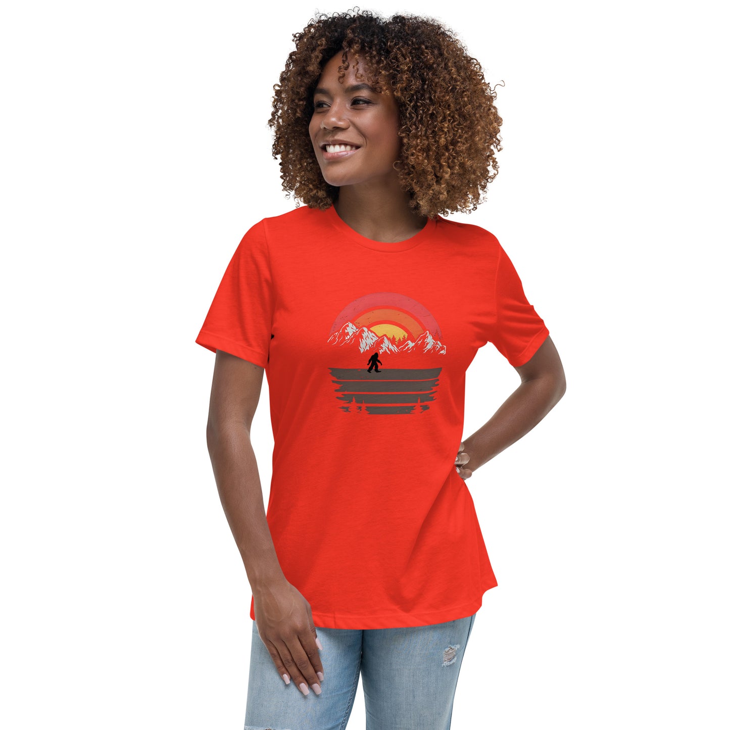 Sunset Squatch Women's Relaxed T-Shirt